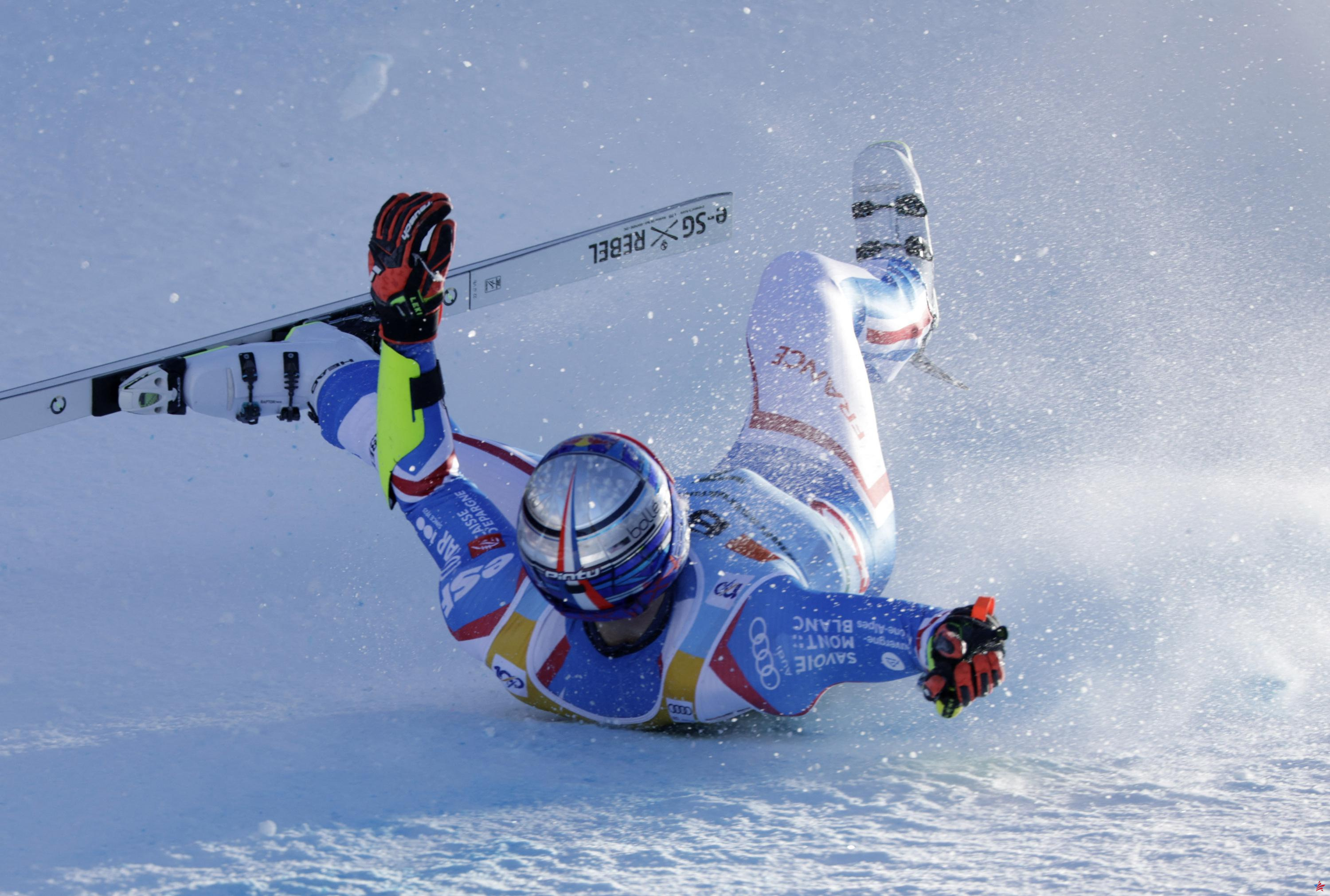 Esquí alpino: Alexis Pinturault cae con fuerza en el super-G de Wengen