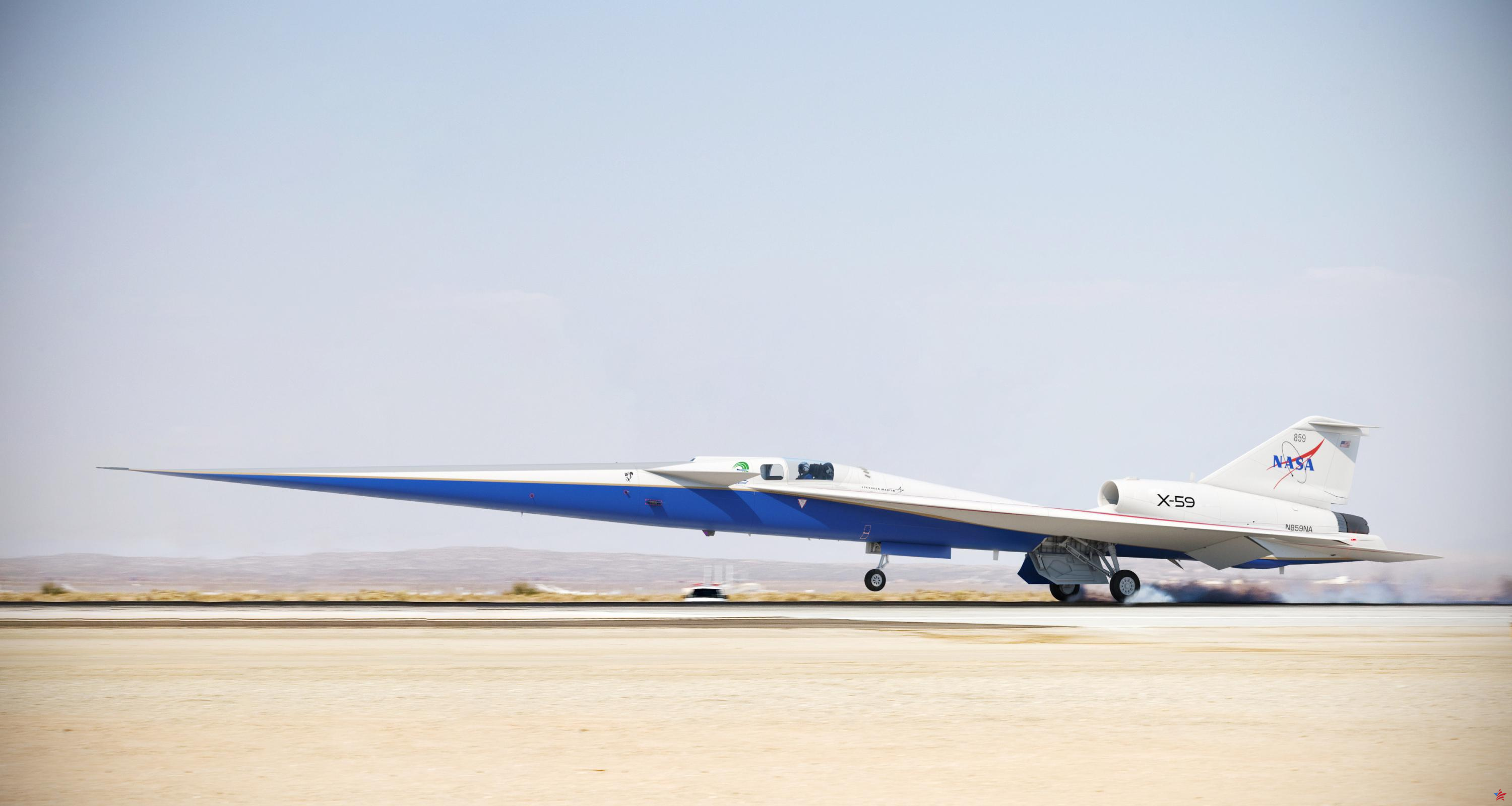 ¿Cómo funciona el X-59, el primer avión supersónico sin pluma de la NASA?