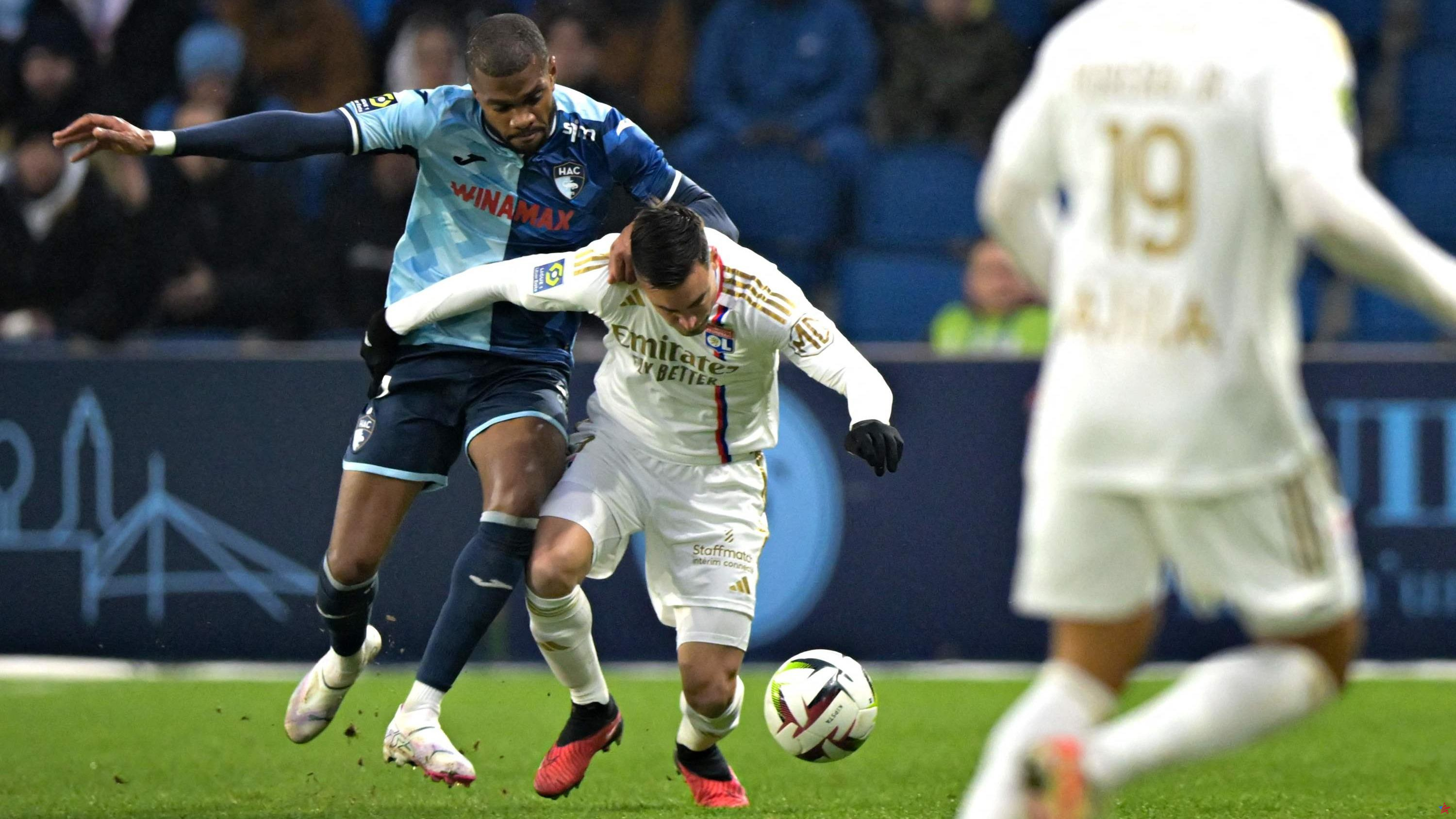 Ligue 1: fin de la mejora del Lyon que recae en Le Havre y vuelve a ser jugador del play-off