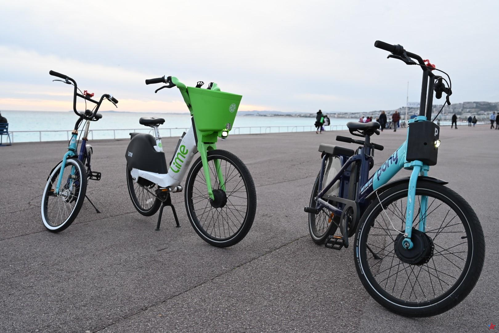 Apostando por la electricidad, la metrópoli de Niza apuesta por las bicicletas de autoservicio “Lime” y “Pony”