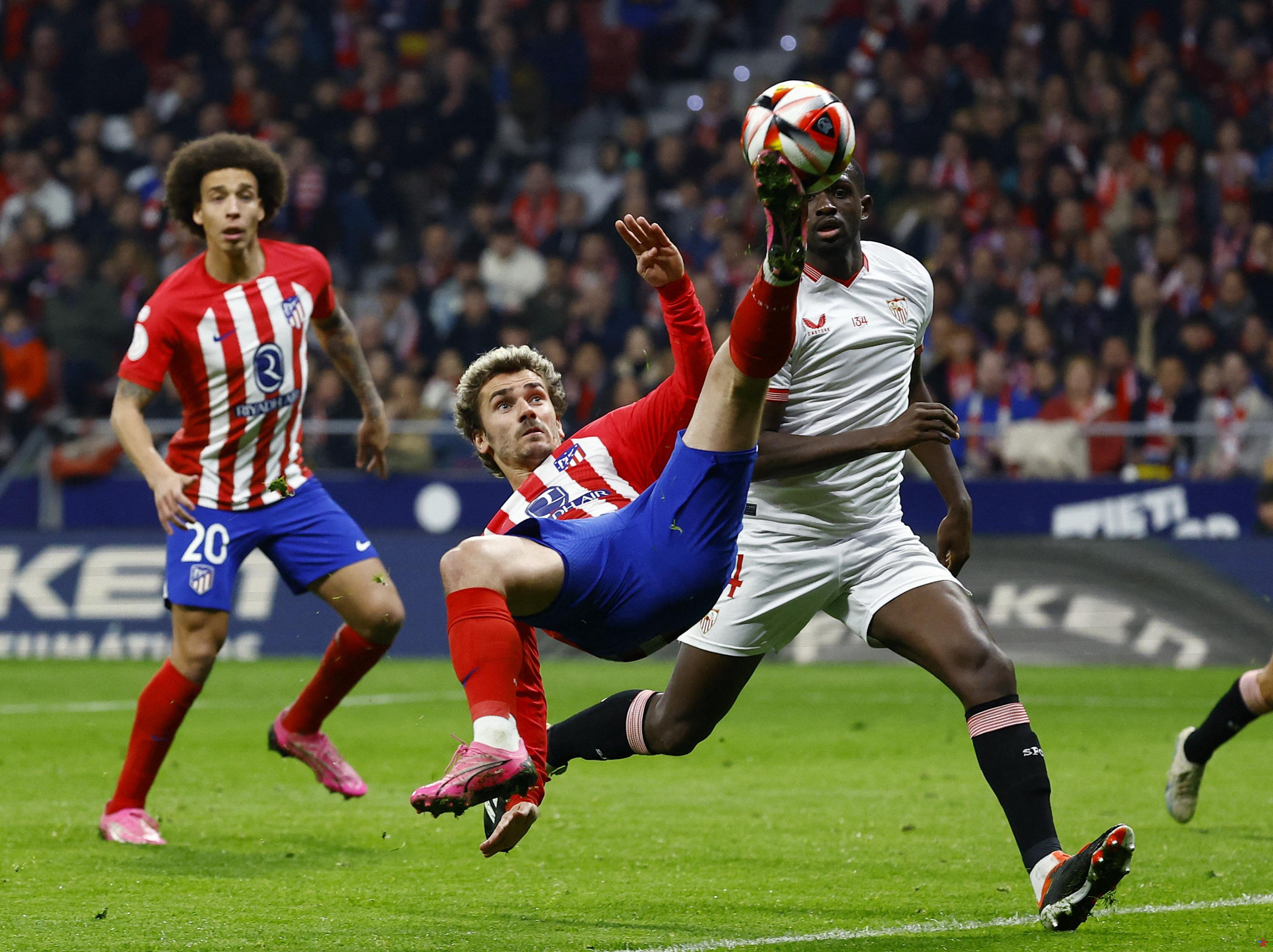 Copa del Rey: Griezmann y Atlético de Madrid ganan al Sevilla y llegan a semifinales