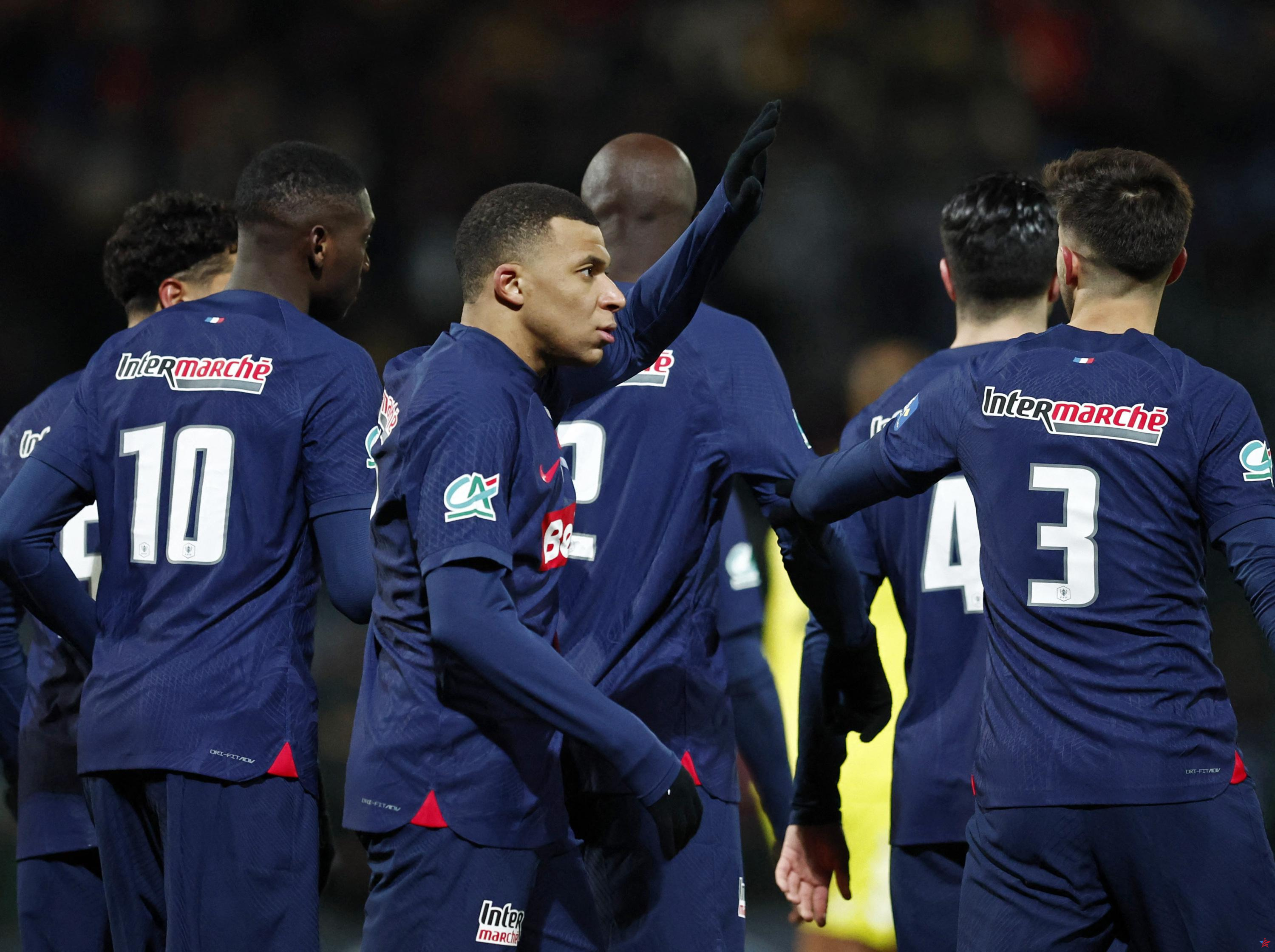 Copa de Francia: liderado por un gran Mbappé, el PSG vence a un valiente equipo de Orleans