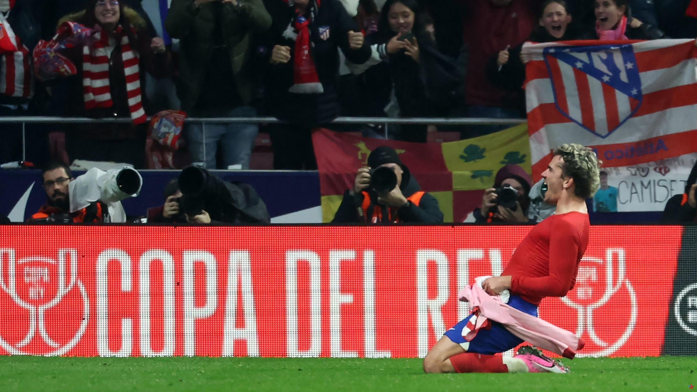 Copa del Rey: El Atlético de Madrid vence a la Real gracias a un gran Griezmann y alcanza los cuartos