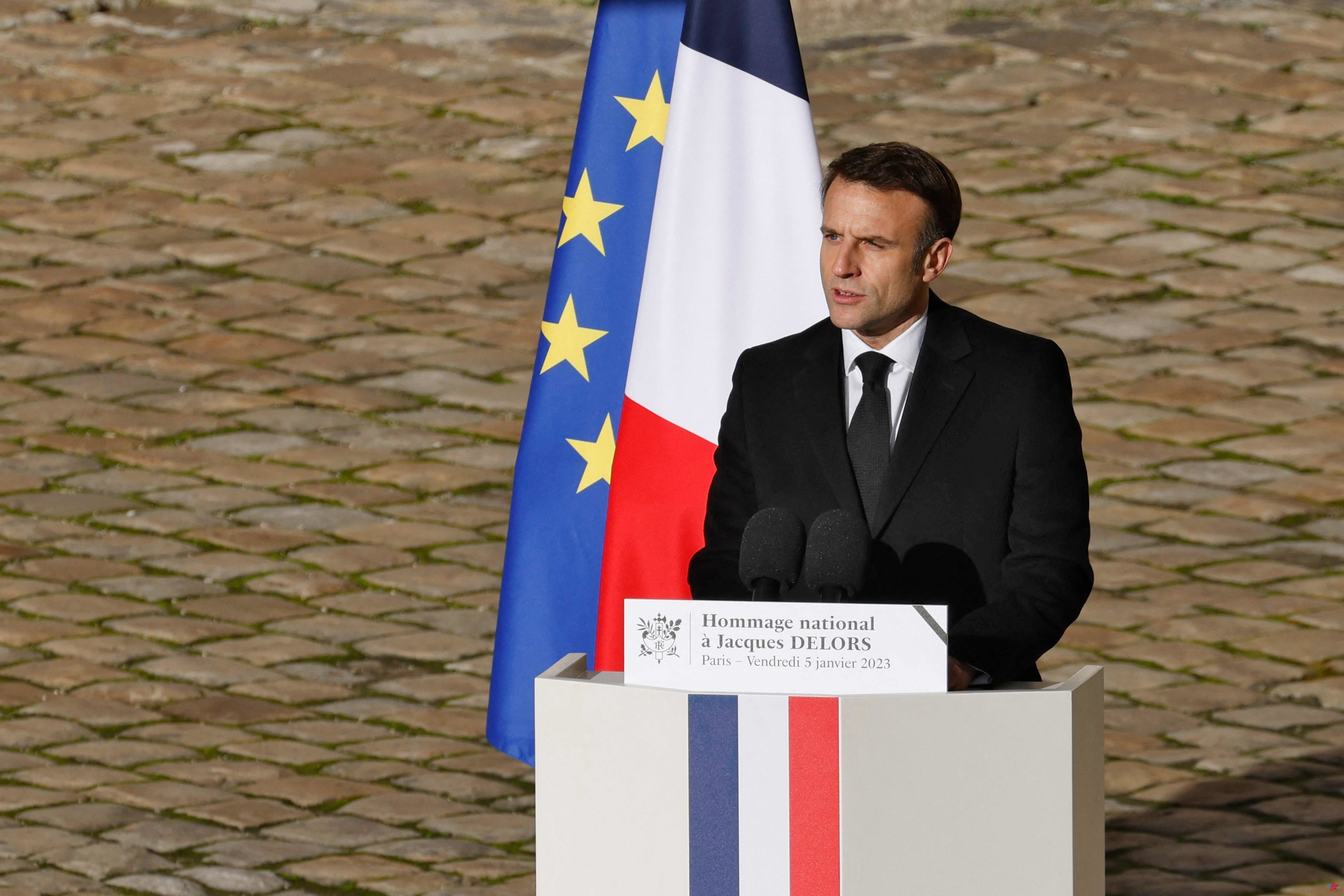 Un “gran francés” y un “hombre europeo honesto”: el homenaje de Emmanuel Macron a Jacques Delors