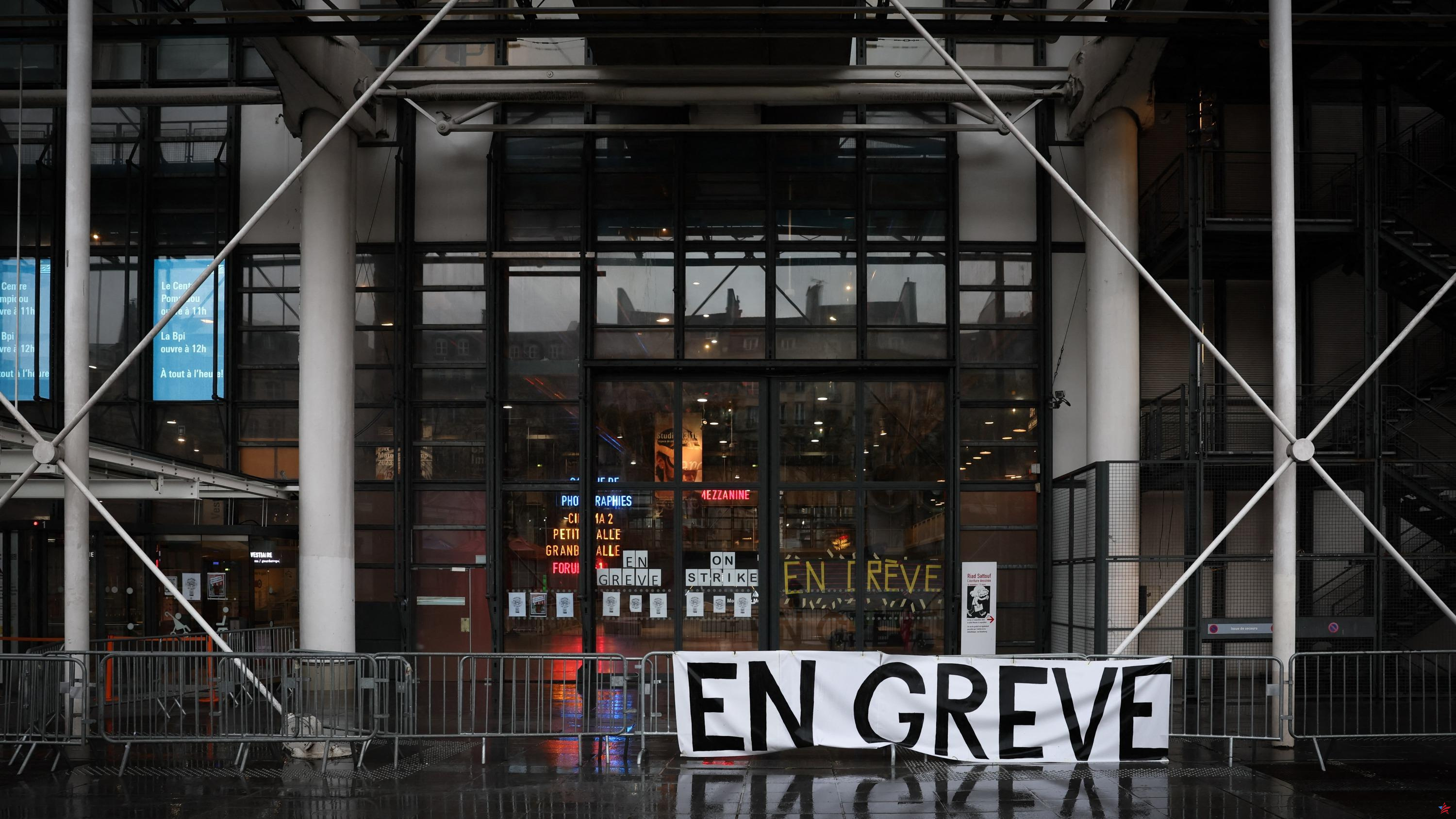 La huelga en el Centro Pompidou se prolonga hasta el 15 de febrero