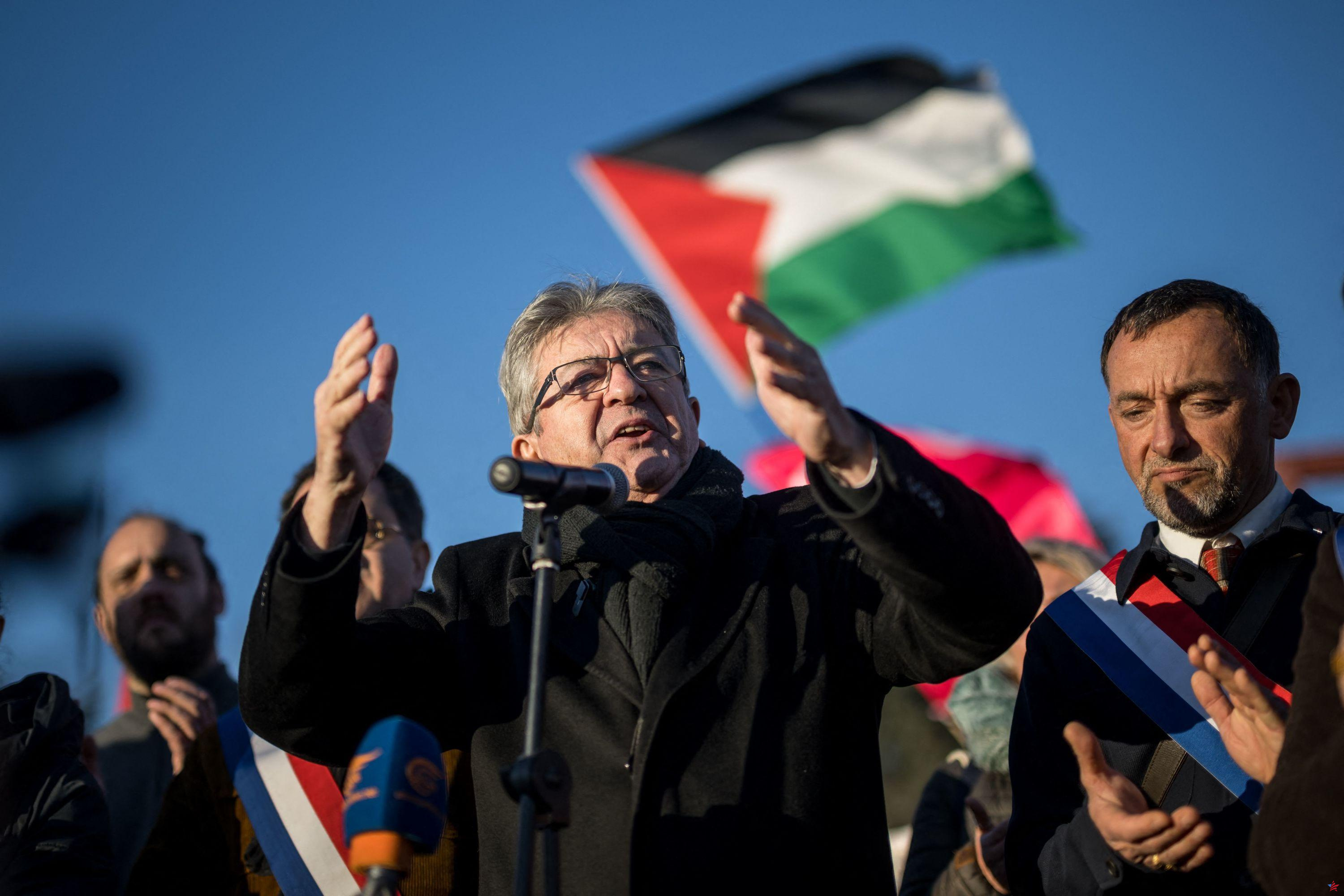 Mélenchon pide a los “trabajadores portuarios que no transporten armas” a Israel