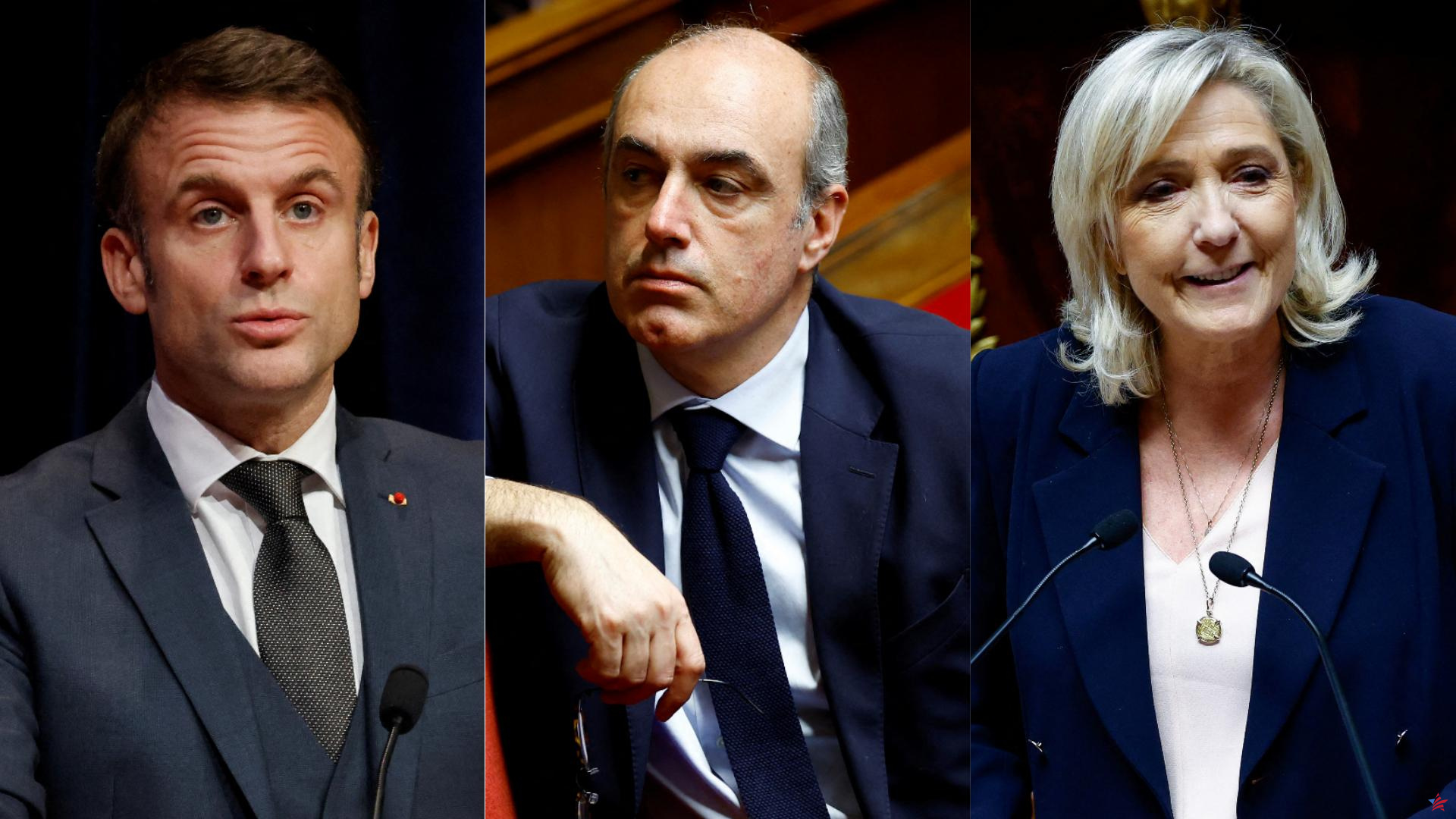 Presidencial 2027: para Marleix, Macron “decidió dejar las llaves del Elíseo a Marine Le Pen”