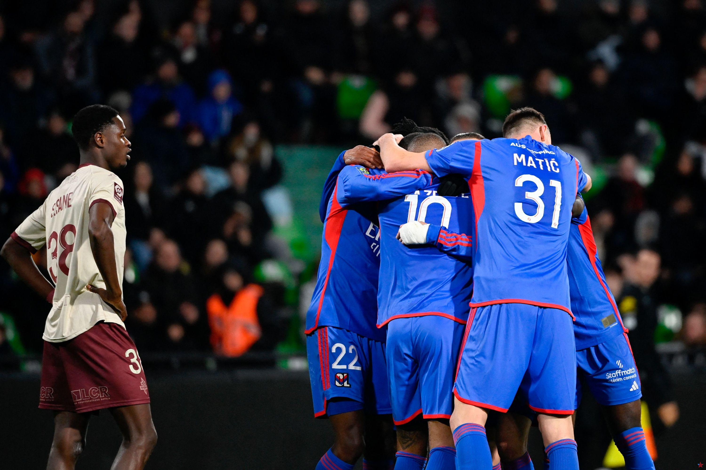 Ligue 1: Lyon empuja a Metz y hace el pase de cuatro