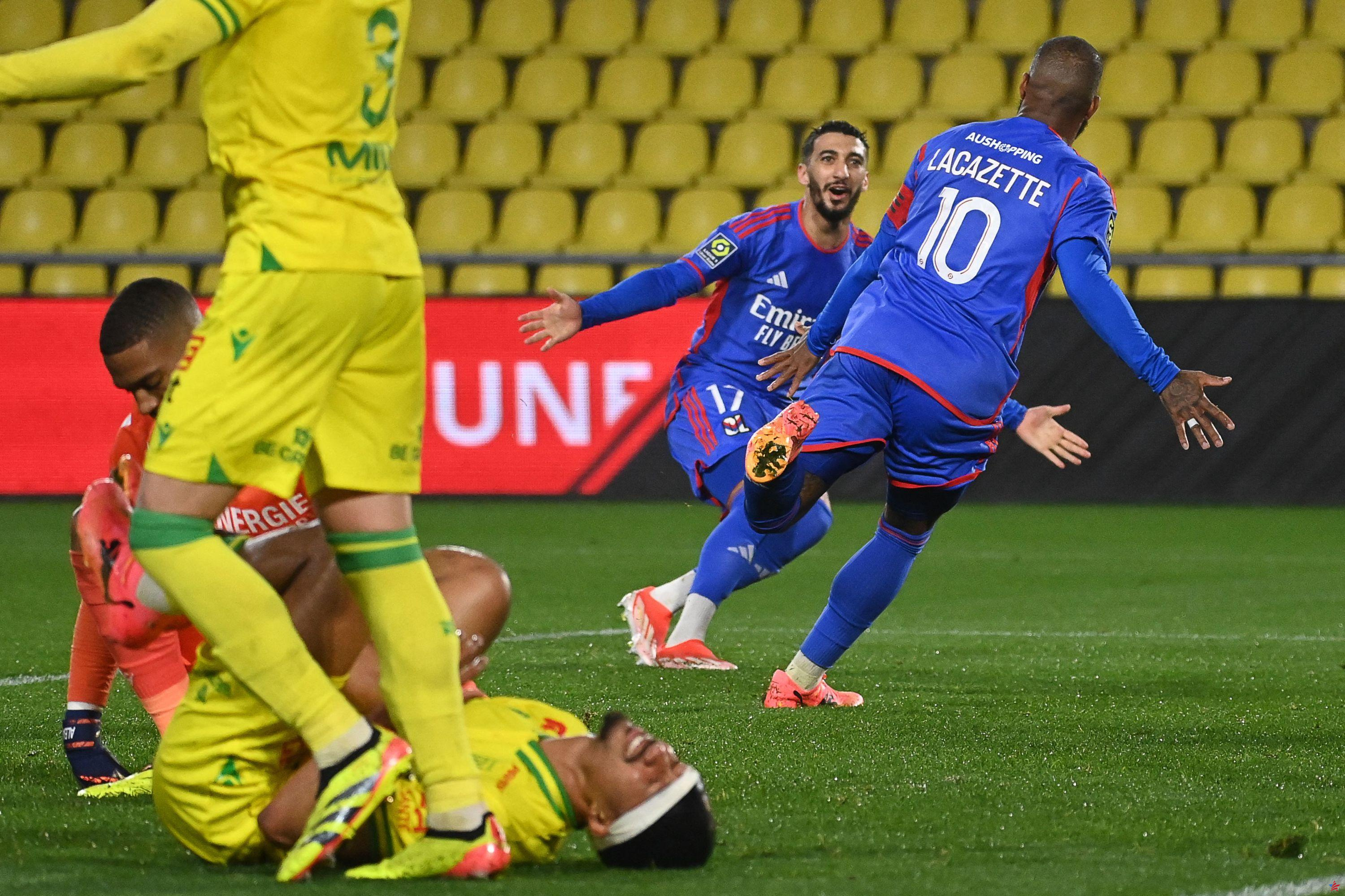 Ligue 1: Lyon vence al Nantes en la primera mitad y logra un éxito significativo