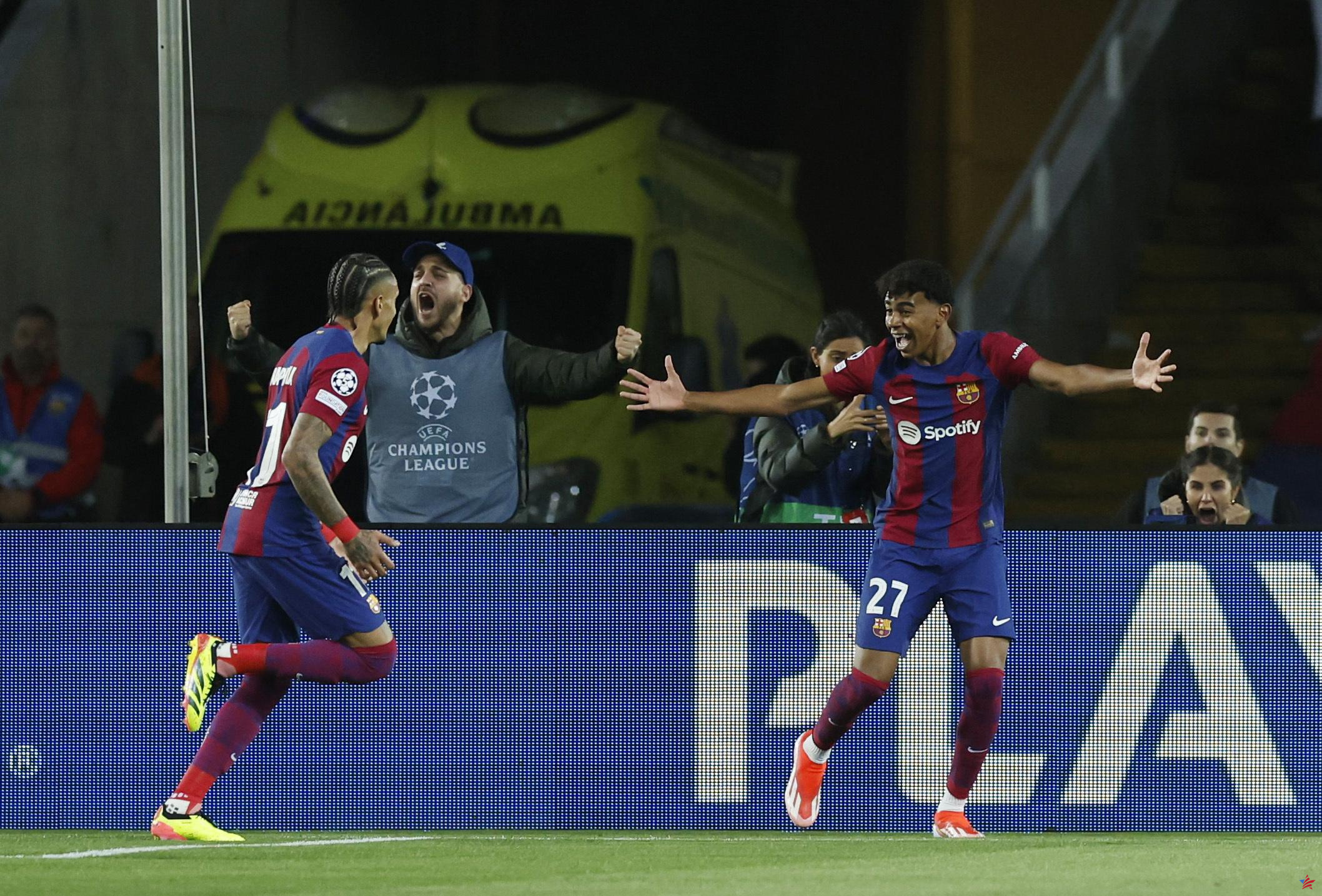 Barça-PSG: en vídeo, el gol de Raphinha ante una defensa parisina a la deriva