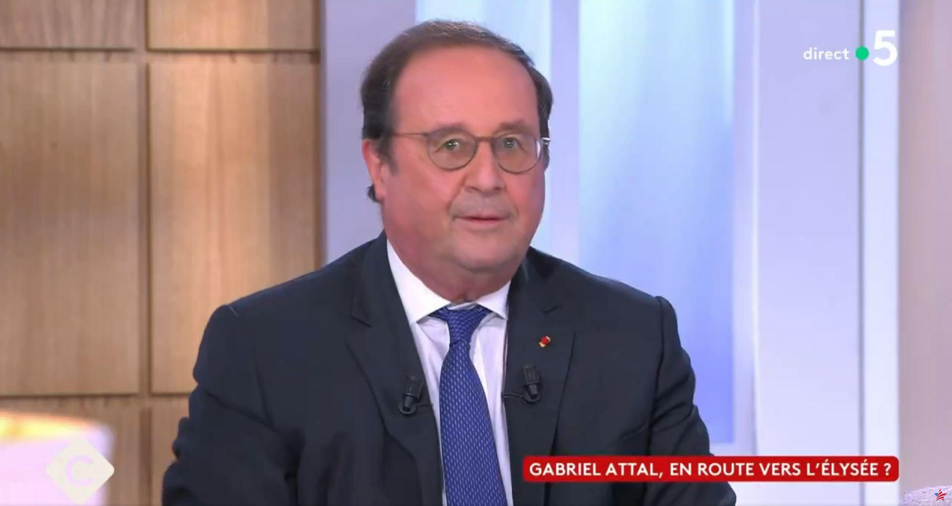 Attal: “Si ya estamos pensando en las elecciones presidenciales cuando seamos primer ministro, es raro que lo consigamos”, advierte Hollande
