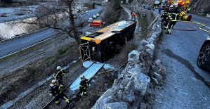 Alpes Marítimos: un autobús cae a unos diez metros y dos adolescentes resultan gravemente heridos