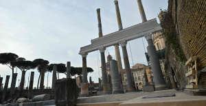 Renacimiento de la imponente columnata de la Basílica de Trajano en Roma