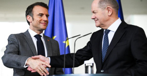 En Berlín, Emmanuel Macron y Olaf Scholz hacen un frente unido e ignoran sus desacuerdos