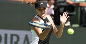 Tenis: la francesa Burel se acerca a la victoria ante Gauff en Indian Wells