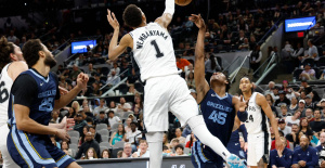 NBA: contraataque, rebote y mate, la fenomenal acción de Wembanyama con los Spurs