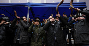 En Londres suenan shofars judíos por la liberación de los rehenes israelíes en Gaza