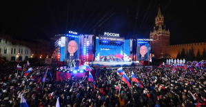 Putin celebra su reelección en la Plaza Roja, presentada como apoyo a la invasión de Ucrania