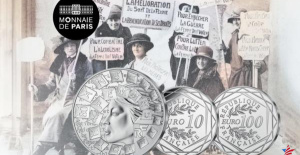 Para celebrar los 80 años del derecho de voto de las mujeres, la Casa de la Moneda de París publica una moneda muy simbólica
